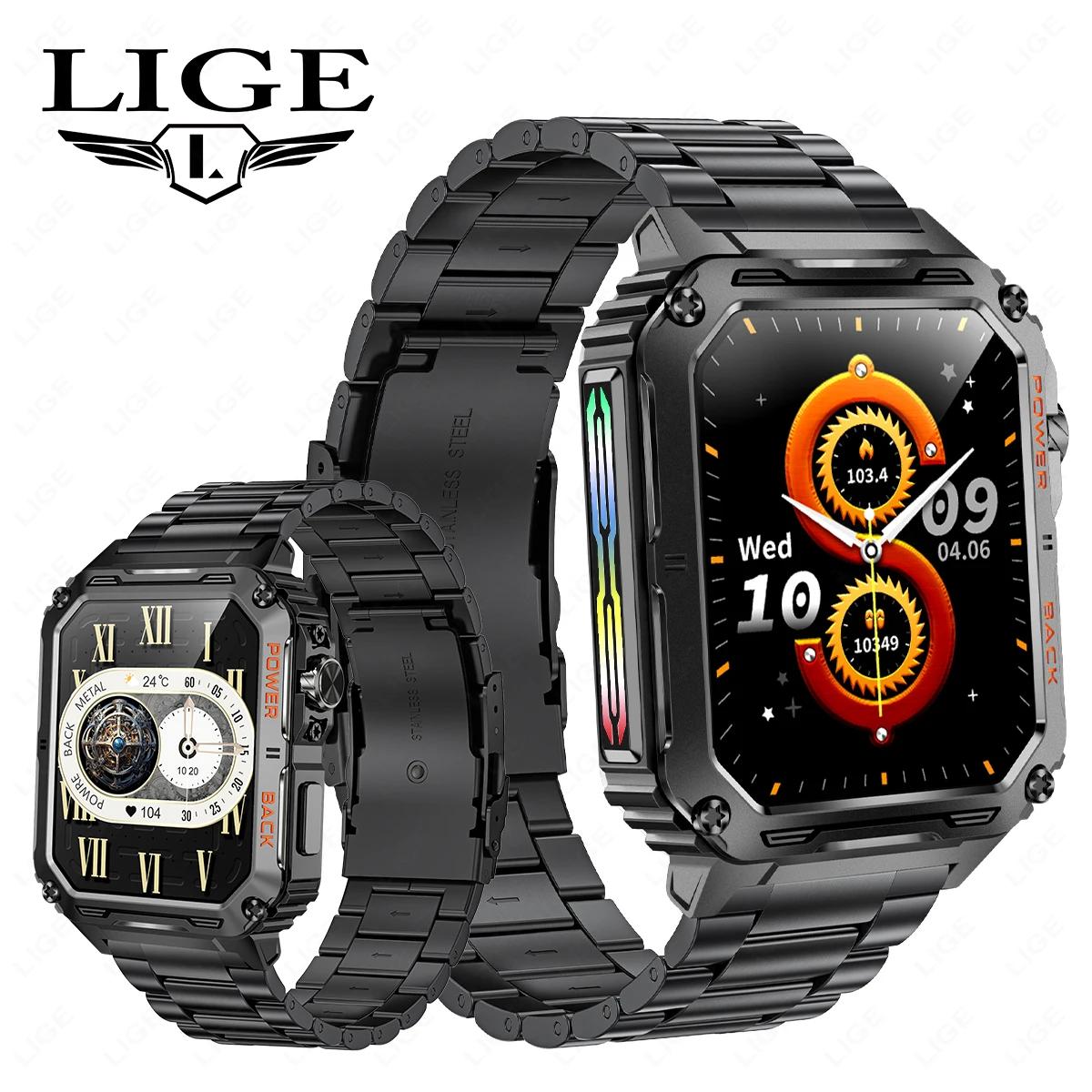 LIGE 2024 ߿ GPS  Ʈ ġ, 1.91 ġ HD ũ ɹڼ ð, IP68   Ʈ ġ,  